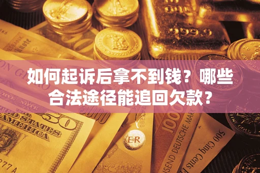武汉如何起诉后拿不到钱？哪些合法途径能追回欠款？