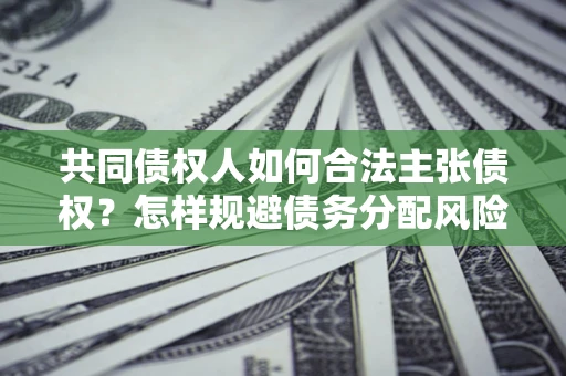 武汉共同债权人如何合法主张债权？怎样规避债务分配风险？