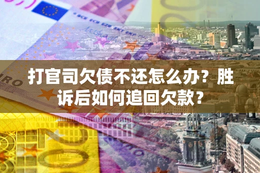 武汉打官司欠债不还怎么办？胜诉后如何追回欠款？