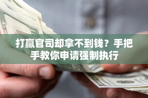 武汉打赢官司却拿不到钱？手把手教你申请强制执行