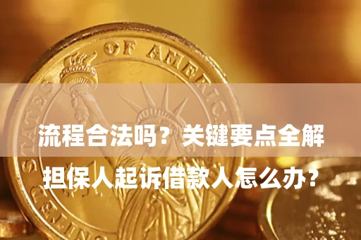 武汉

担保人起诉借款人怎么办？流程合法吗？关键要点全解析