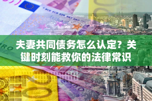武汉夫妻共同债务怎么认定？关键时刻能救你的法律常识