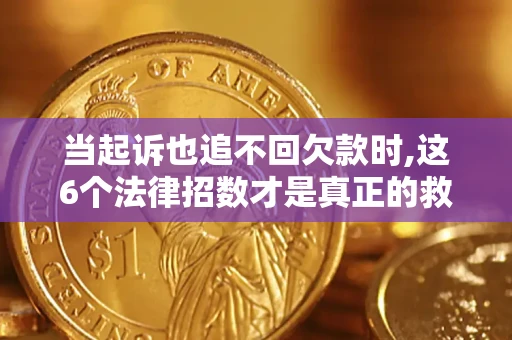 武汉当起诉也追不回欠款时,这6个法律招数才是真正的救命稻草