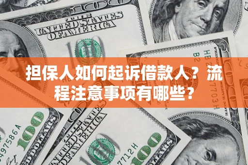 武汉担保人如何起诉借款人？流程注意事项有哪些？